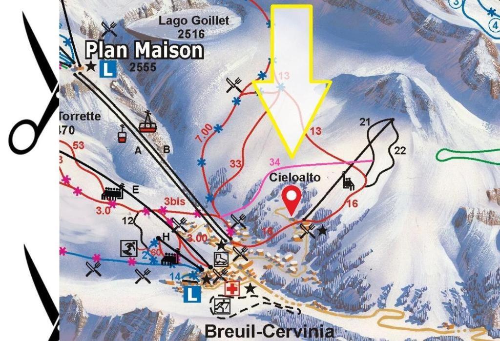 Апартаменти Le Petit Refuge Cervinia Брей-Червінія Екстер'єр фото
